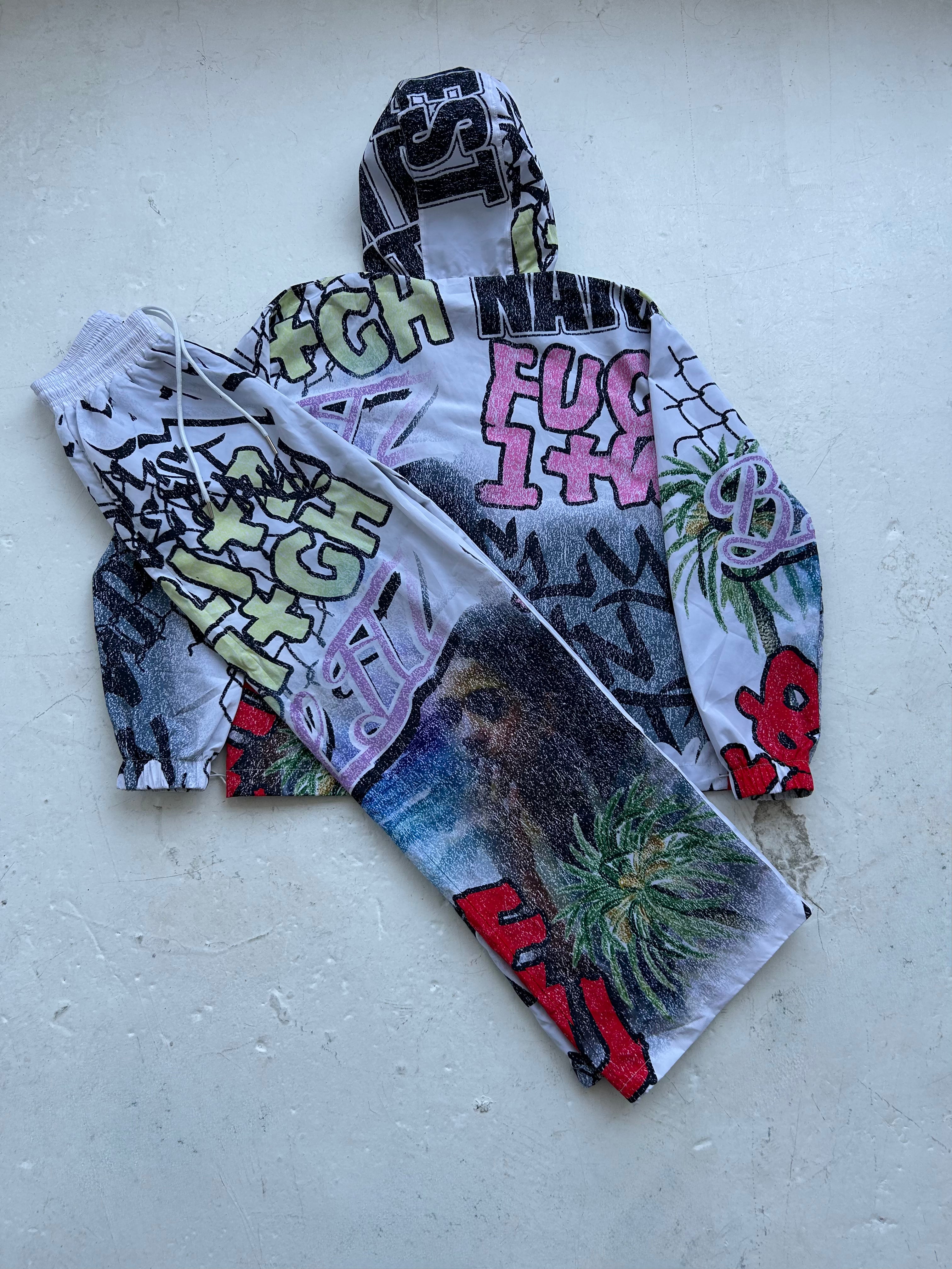 "Graffiti" Windbreaker Set