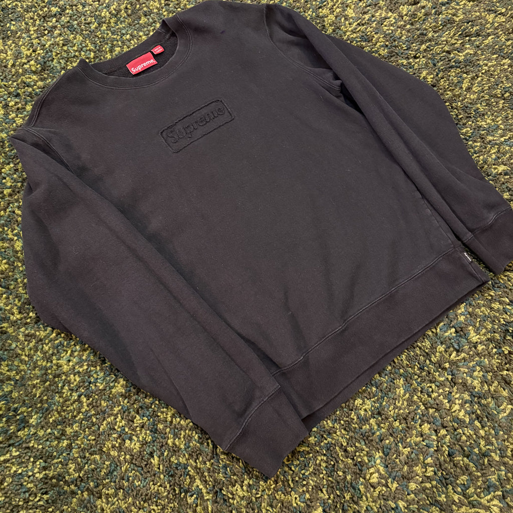 Supreme Cutout Logo Crewneck 'Black'